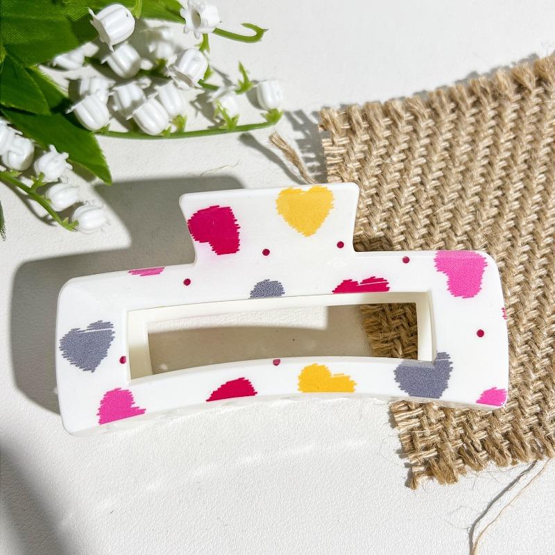 Uv-printed Square Gripper Sweet Fruit Print UpdoShark ClipHair Clip Hair Accessory