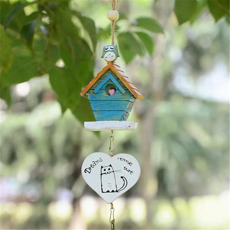 Hausgarten-Ornamente, Vogelhaus, Käfig, Heimdekoration, Windspiele, Baby-Kind-Geschenk, pastorale hängende Heimdekoration PC877384