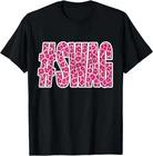 Hashtag Swag Pink Leopard Print Swag Animal Print Graphic T-Shirt