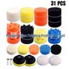 Car Detailing Sponge Polishing Wheel Set - Flat & Wave Sanding Discs