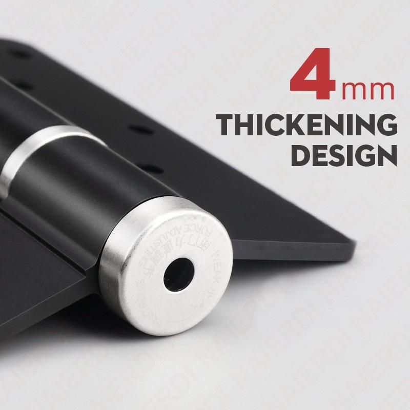 2 Pieces Soft Closing Door Hinge Automatic 90° Positioning Hydraulic Door Closer 5 Inch Adjustable Door Closer Hardware