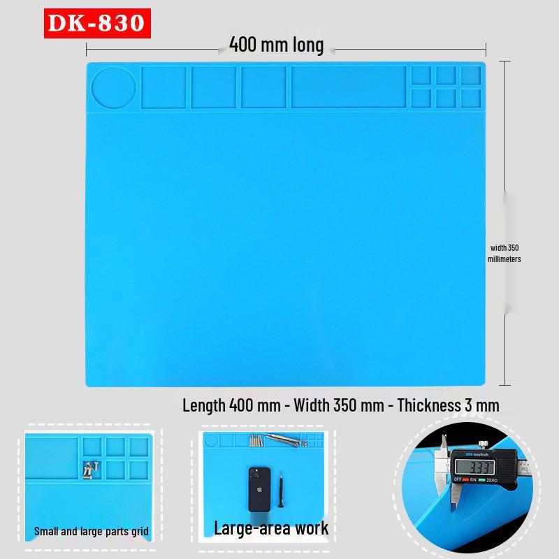 Multi-Style Magnetic Silicone Repair Pad - High-Temp Resistant, Grooved Workbench Heat Insulation Mat