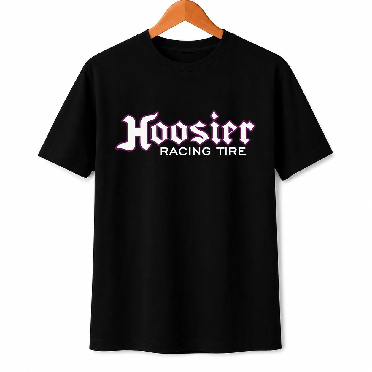 Hoosier Racing Tire Black Cotton Fabric T-Shirt Streetwear Style Unisex Fit XXL
