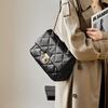Mrs. Qiao Bag 2025 New Women's Crossbody Bag Large Capacity Quilted Chain Bag Genuine Leather Women's Shoulder Bag