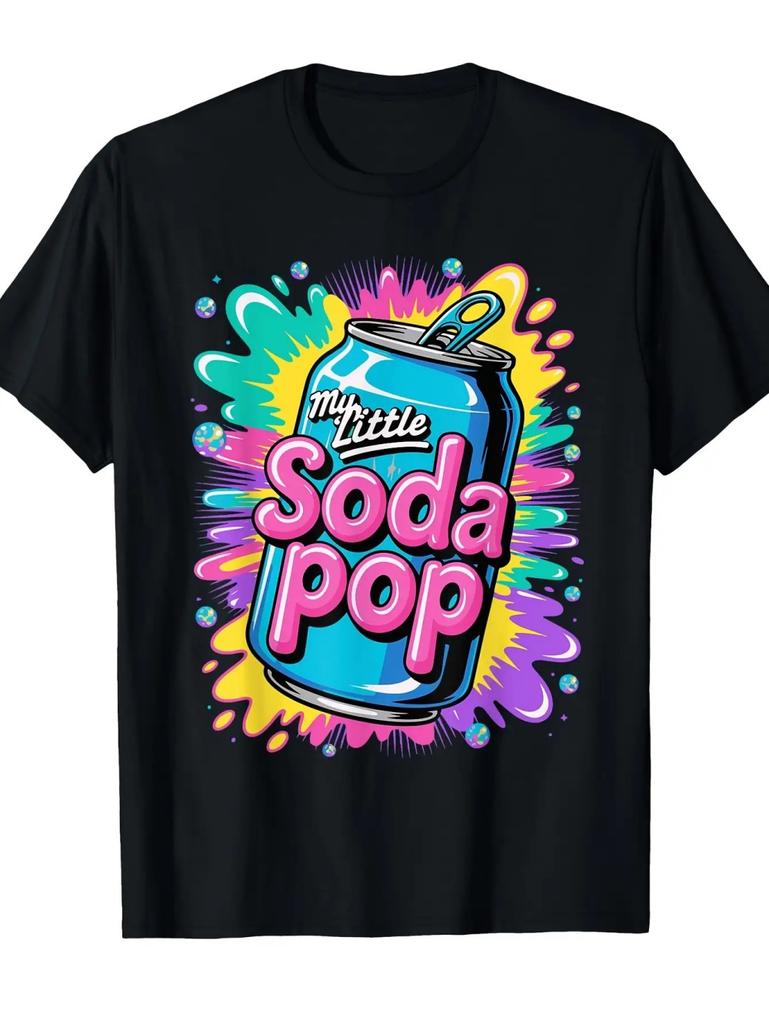 Maglietta My Little Soda Pop per Bambini KPop Musica Anime Coreano T-shirt Rap Hip Hop Abbigliamento Ragazza Regalo Maglietta con Frase Carina Top per Bambini
