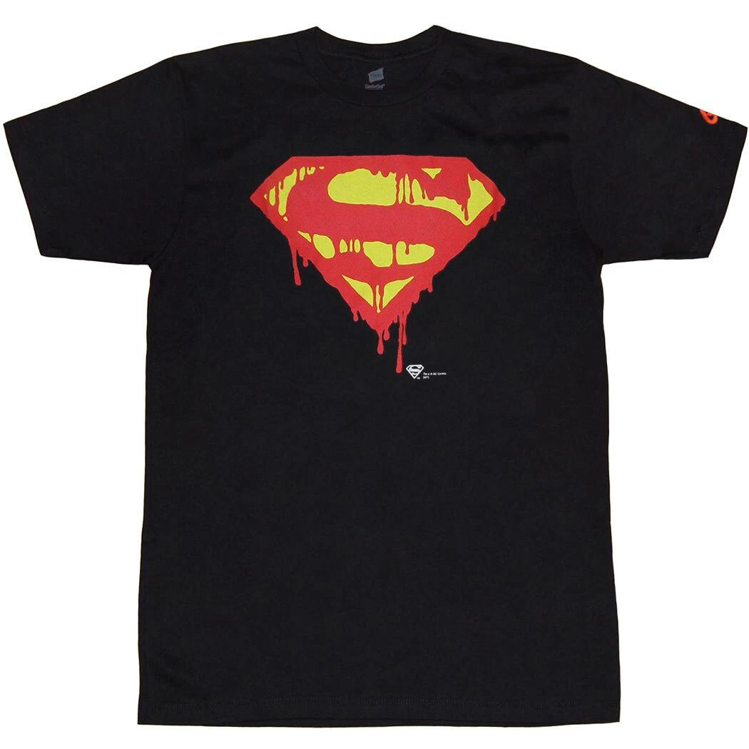 Death Of Superman Symbol 100% Cotton T-shirt Mens Tees Top S