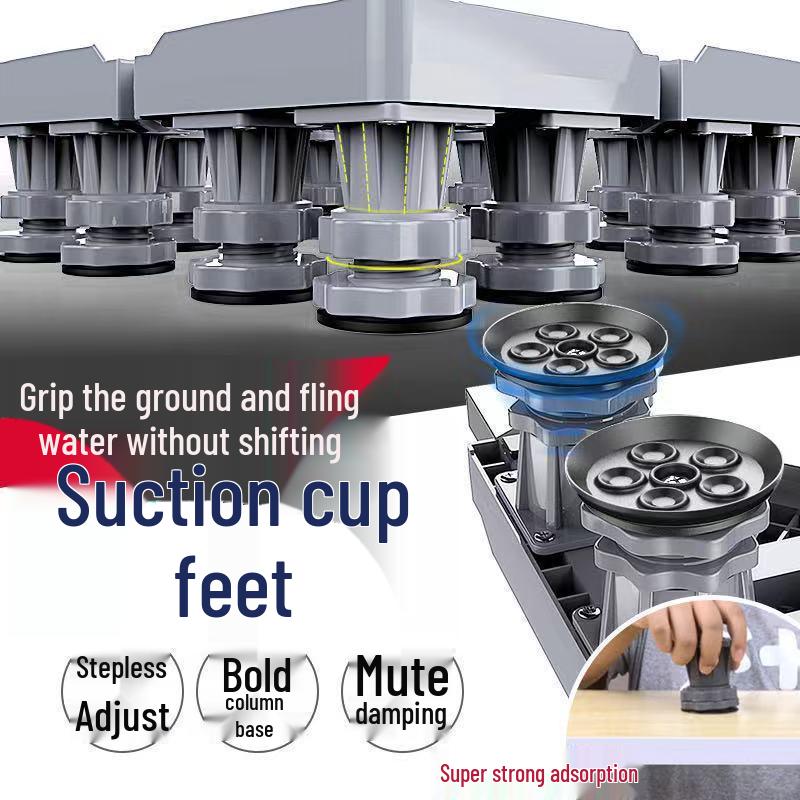 Suport de bază reglabil pentru mașină de spălat cu depozitare