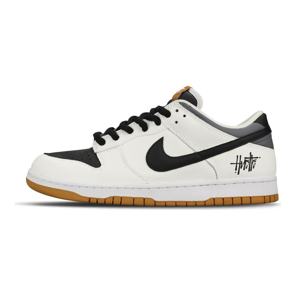 Nike Dunk Skateboard Shoes Men's Low Top Black Gray FQ6965-700(Team333)
