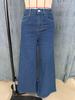 2025 Trendy Women's Wide-Leg Jeans - Washed Dark Blue