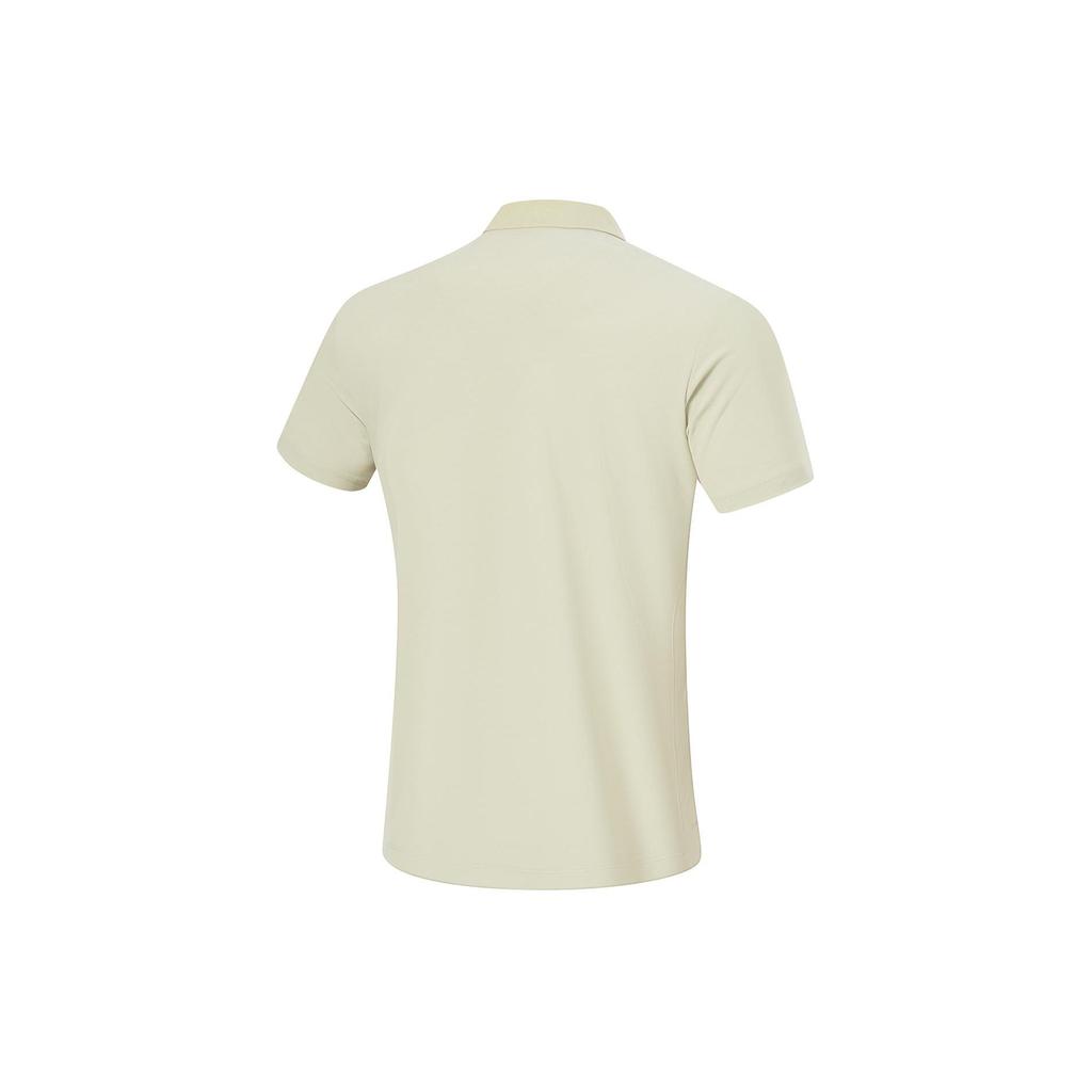 Li-Ning Plain Pullover Polo Shirt Men Tops Ceramic-Secret APLU149-2