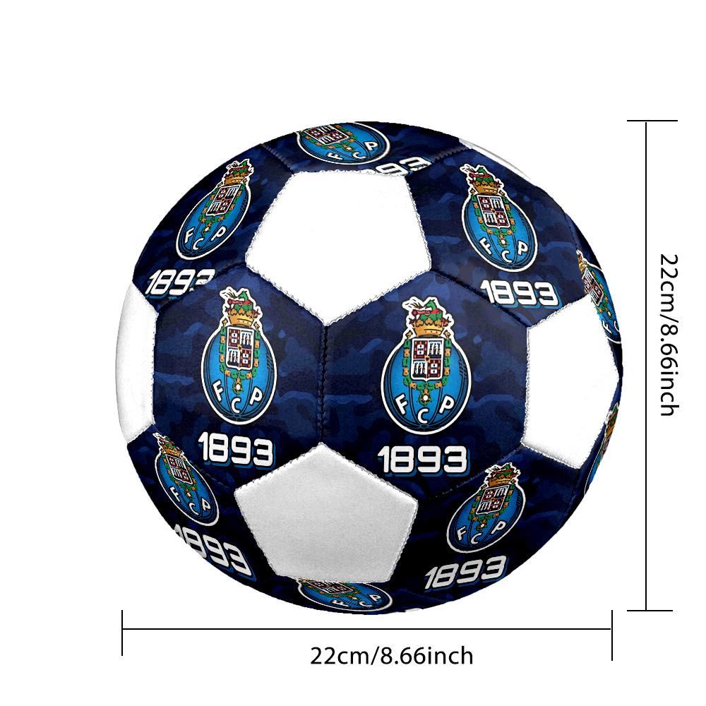 1PC FCP Size 5 Soccer Ball PrahaIndoor Soccer Ball Colorful All Ages Machine Stitched PVC Competition Ready Durable High-Bounce
