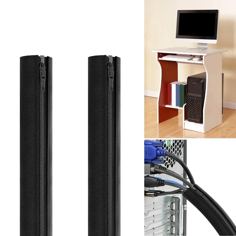 Effektive Drahtschutzhülle Einfache Kabelführung Effektive Kabellösungsverwaltung Reißverschlussabdeckung Reißverschluss
