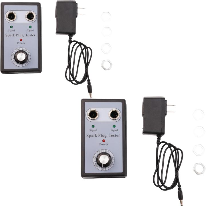 High Quality Dual Hole Car Spark Plug Tester Detector With Two Testing Holes for 12V Gasoline Ignition Plug Test Diagnostic Tool