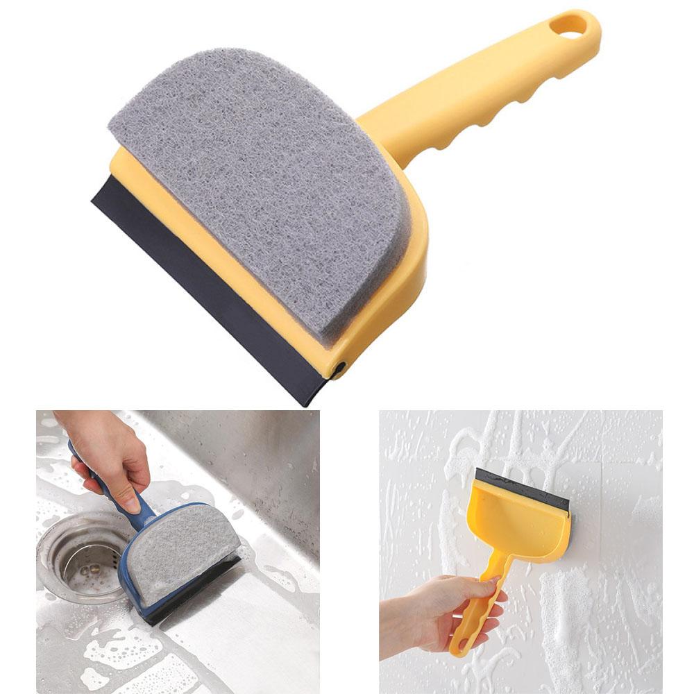 

Multifunction Glass Cleaning Brush Tool Home Double-Sided Window Cleaning Washing Wiper Brush Yellow