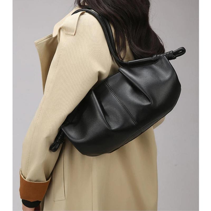 Brand Luxury Cloud Dumpling Bag Zipper Design Women's Bag Adjustable Shoulder Strap Crossbody Handbag Textured Underarm Bag
