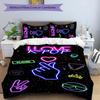 KPOP 3pcs Bedding Set Duvet Cover Closure Includes 1 Duvet Cover & 2 Pillowcases for All Seasons Bedroom Home Dorm Decor