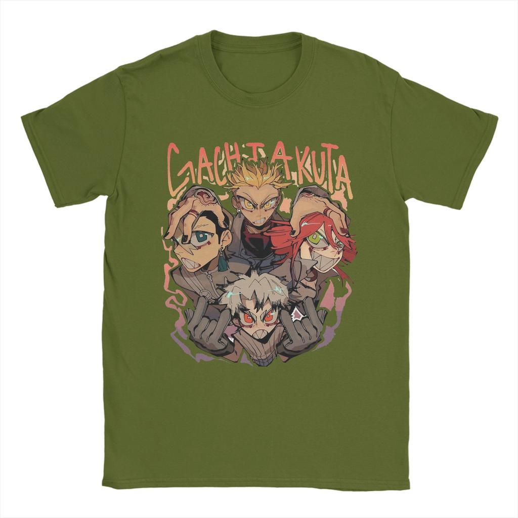 Japanese Anime Gachiakuta Cleaners T Shirt Unisexs  Pure Cotton Vintage TShirts Crew Neck  Tees Short Sleeve Tops Birthday Gift