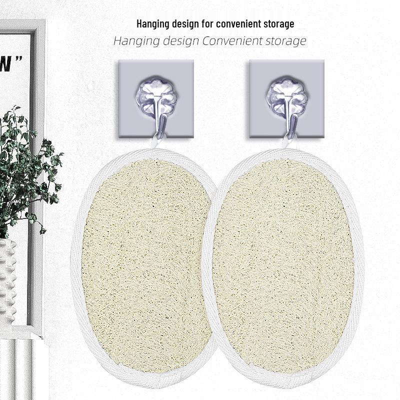 Oval Loofah Back Scrubber & Bath Scrubber Set