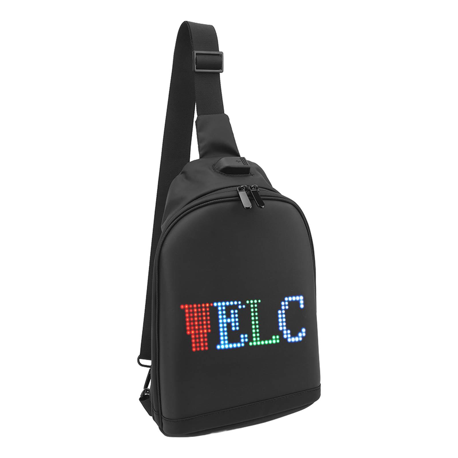 

Светодиодный дисплей поясная сумка программируемый экран аниме рюкзак Bluetooth USB блок питания водонепроницаемый