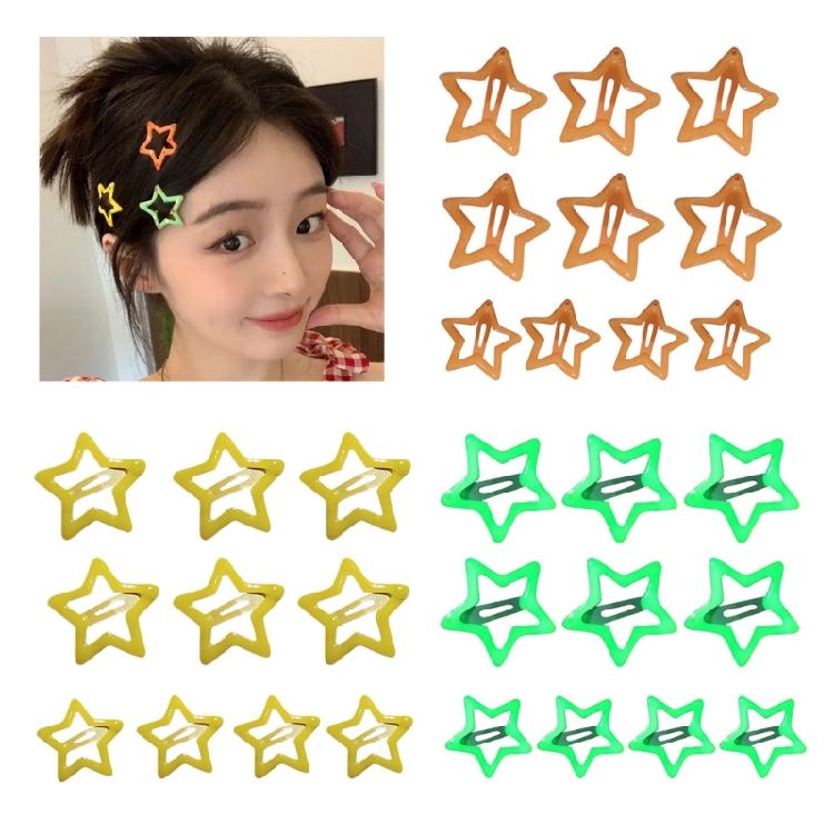 Sweet Girls Snap Hairpins Star Hair Clips Accessories for Lady Women Girls