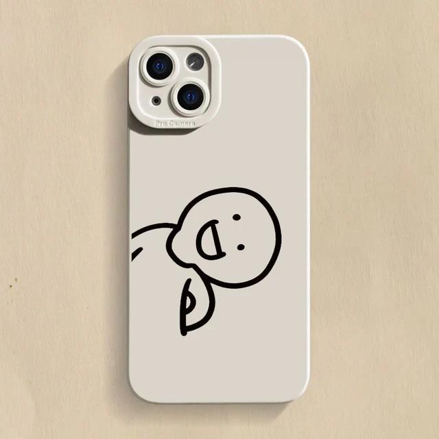 

Матовий силіконовий чохол для телефону Funny Cartoon Matchman для iPhone 16 15 14 13 12 11 Pro X XS Max XR 7 8 Plus протиударна м яка обкладинка For iPhone 16Pro Max небо