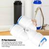 5 Stück G1/4 Gewinde Wasserfilter Anschluss Weiß Rohrverschraubungen Auslaufsicherer PE-Rohrverbinder RO-System