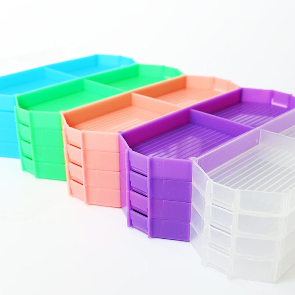 6pcs Upgrade Large Capacity Plastic Diamond Storage Tray Beading Plates Diamond Painting Tray Diamond Painting Drill Plate