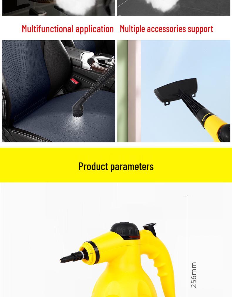 Handheld High-Temp & Pressure Steam Cleaner, Multifunctional Kitchen Oil Fume Remover & Sterilizer