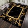 Black Gold CARPET FOR LIVE ROOM Large Size Luxury Area Rugs for Bedroom Washable Mat for Room Decor Non-slip Lounge Rug Tapis