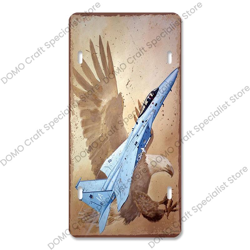 Air Races Metal Plate Tin Signs Retro Top Gun Airplane Metal Poster Garage Club Bar Home Wall Decoration 15x30cm