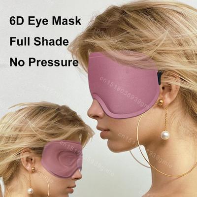 3D Sleep Mask Nighttime Eye Mask with Adjustable Headband Eyepatch Blocking Light Eyemask for Travel & Nap Eye Cover Breathable