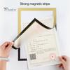 Self-Adhesive Frame Magnetic Picture Holder with Clear Cover Wall-mounted Poster Display Frame for Pictures Documents