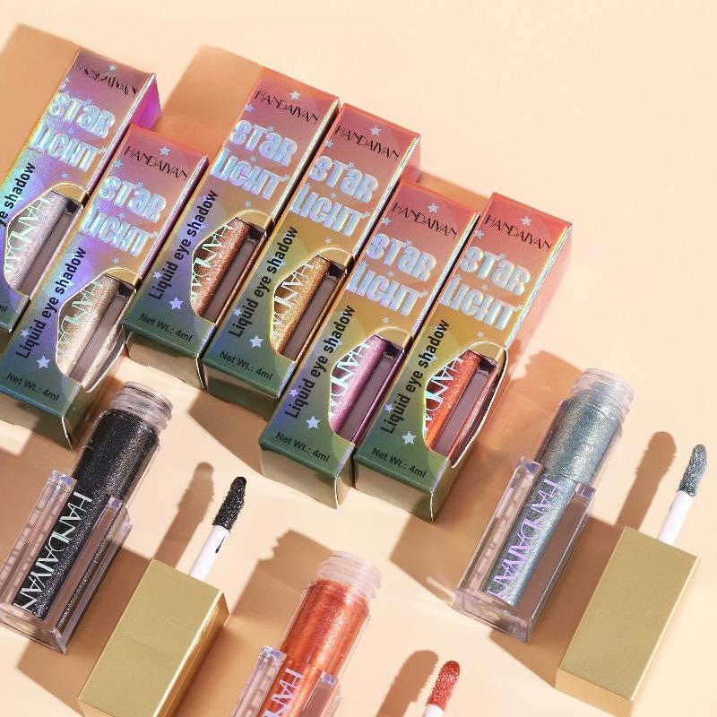 Liquid Eyeshadow Shimmering 12-color Colorful Performance Glittering Metallic Eyeshadow Liquid