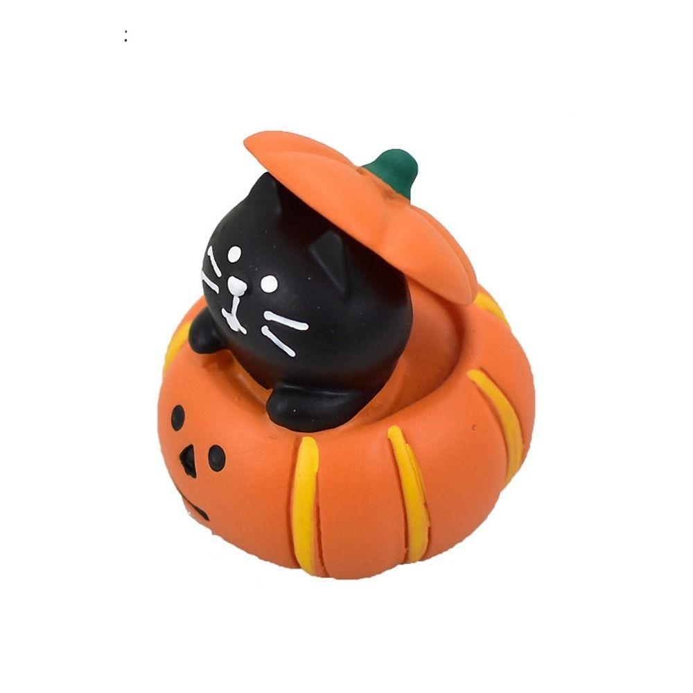 New Resin Halloween Ornaments Ghost Craft Miniature Scene Props Creative Cute Desktop Decorations Halloween