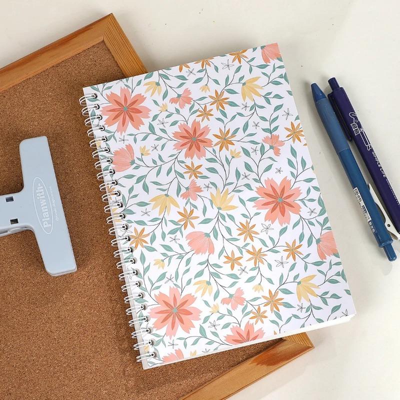 1Pcs A5 Flower Painting Landscape Material Collage Release Paper Notebook Creative DIY Student Supplies Stationery