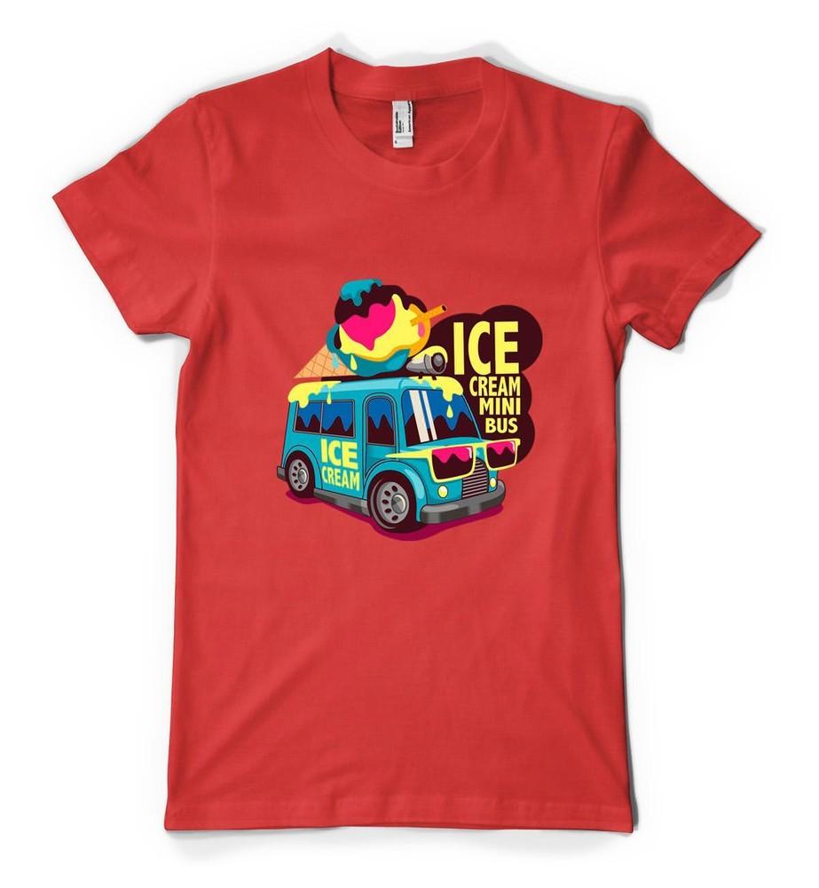 Bnwt Personalisation Ice Cream Mini Bus Dessert Cone Adult And Kids TShirt 2XL