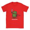 Huzzah Frog Knight Funny Sword Meme Quote Cotton T Shirt Unisex Summer Streetwear T Shirts Oneck Leisure Tee Shirt Oversized Tops