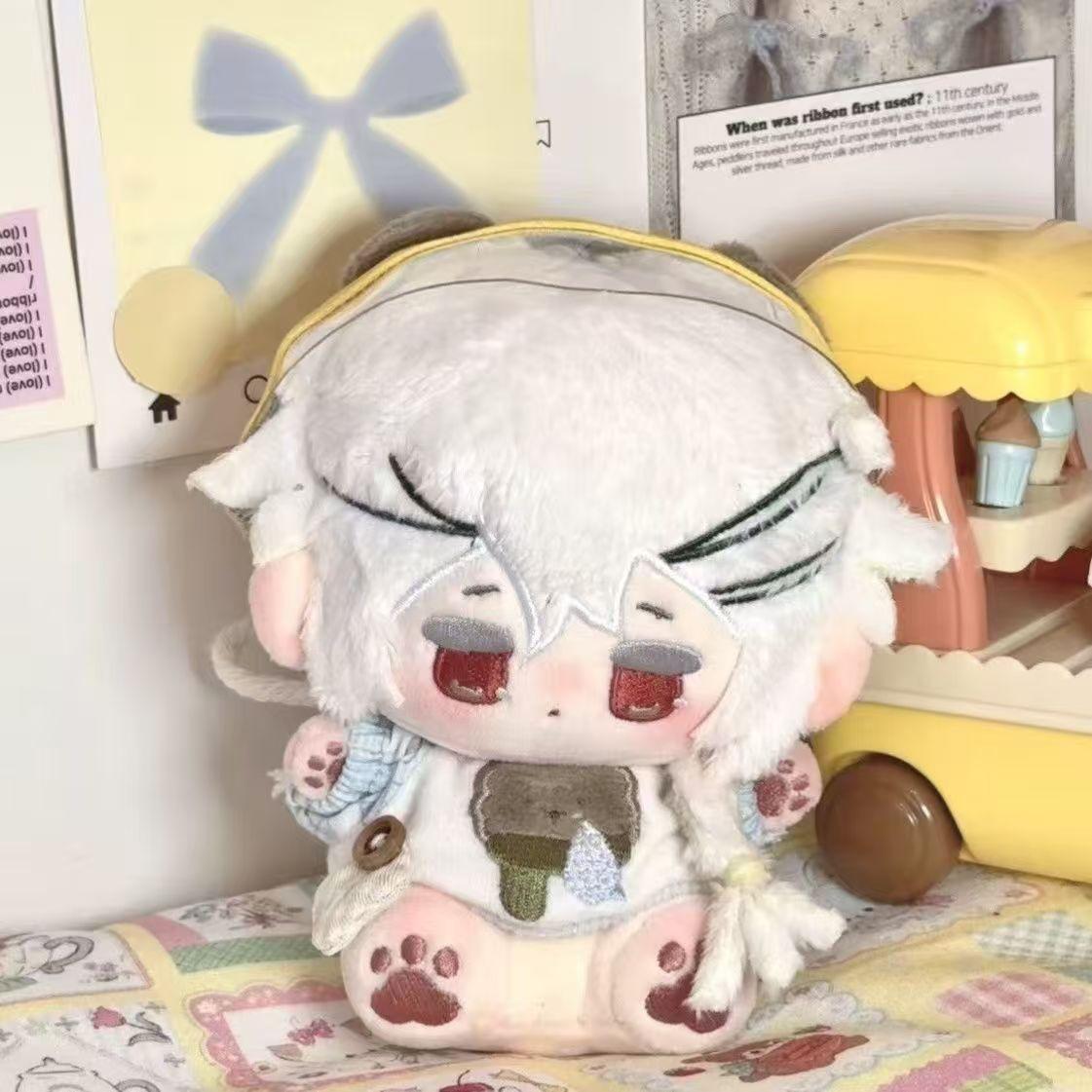 10cm Cookie Run Kingdom Heilige Lily Keks Plüschtier Schlüsselanhänger Schlüsselring Cosplay Plüschtier Körper Gefülltes Spielzeug Requisiten Geschenk