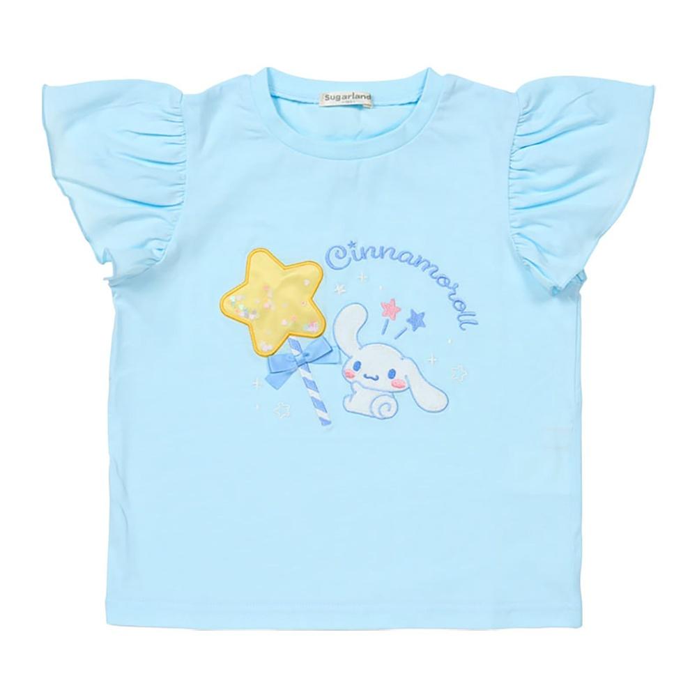Sanrio Kids Short Sleeve T-Shirt Cinnamoroll 130cm with Name Space 902594