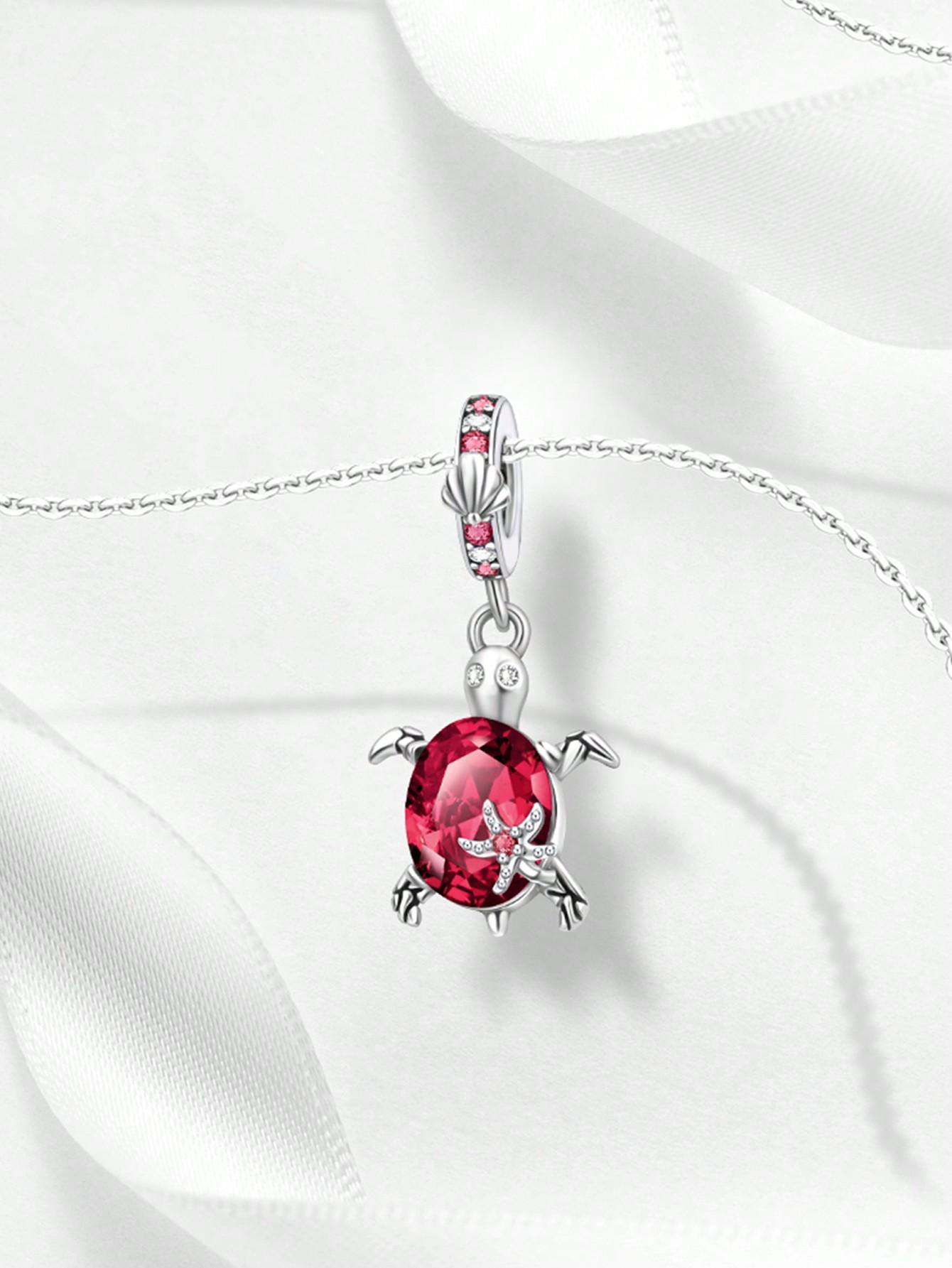 Посеребренная Аутентичная Шарм-бусина Шармы Морские ракушки и морские звезды Шарм-бусины Совместимые с браслетами Женские украшения Подарок