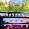 5/7pcs Car Lucky Cat Ornaments Car Dashboard Center Console Cute Resin Maneki-Neko Auto Interior DIY Decoration Accessories