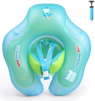 Baby Float, Baby Bath Float with Foot Pad, Kids Swim Ring, Educational Swim Aid, Pump Included, For Children 6-36 Months