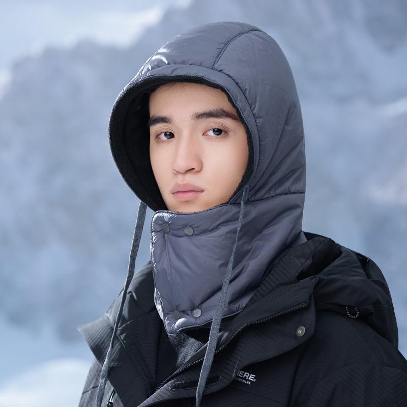 Skiing Cold Proof Pullover Hat Can Be Used for Autumn and Winter Warm and Integrated Hat To Show The Face  Small Windproof Lei Feng Hat New