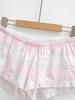 American Spicy Girl Plaid Lace-Up Low-Waist Sports Shorts