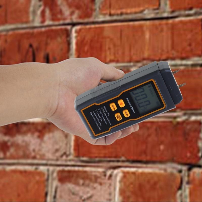 Wood Moisture Meter Two Pins Digital Humidity Tester Moisture Detector Building