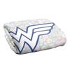 Wonder Woman Silky Floral Logo Blanket
