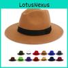 Stylish Jazz Hat For Men And Women With Wide Brim And Breathable Warmth For Summer Outdoor Events