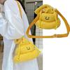 Drawstring Cartoon  Poop Shape Handbag Large Capacity Lovely Poo Pouch  Teenagers