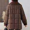 Fashion Woman Winter Coats Plus Size Elegant Loose Thick Warm Long Parkas Female Jacket
