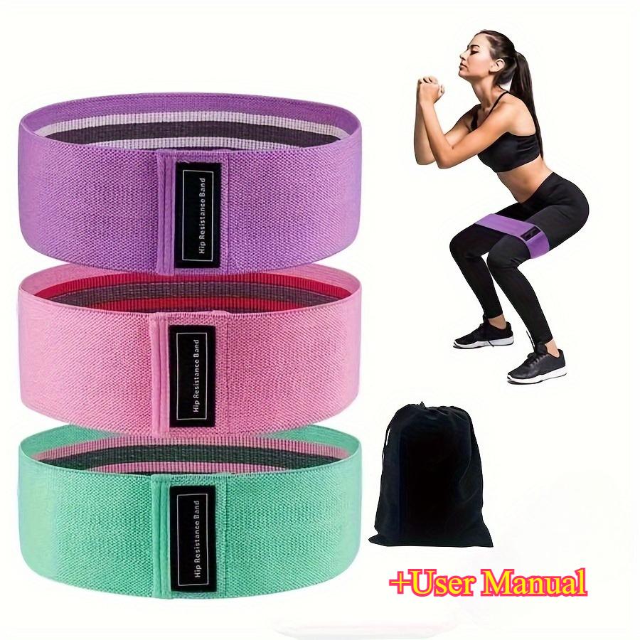 

A three-piece set Resistance band yoga hip band yoga resistance squat hip circle non-slip fitness hip lift hip lift beauty